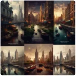 How does generative AI make images from text prompts?